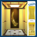 Golden Mirror Etching Passenger Elevator Lift